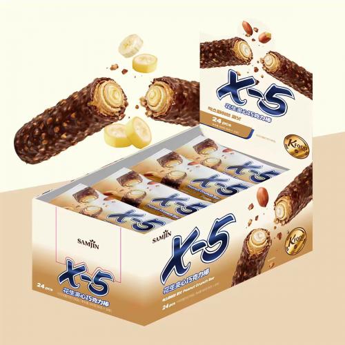 X-5花生夹心巧克力棒（36g*24条）...