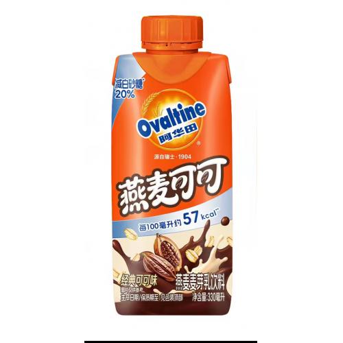 阿华田燕麦麦芽乳饮料 可可味330ml*12瓶/件
