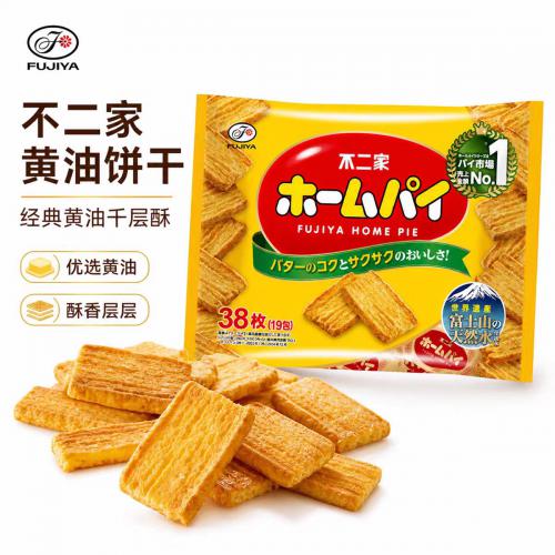 不二家黄油味千层酥饼干（19包*10g）190g*16袋/件