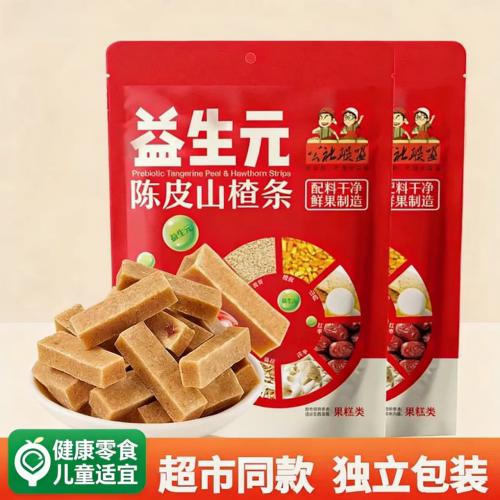 公社联盟益生元陈皮山楂条500g*24袋/件