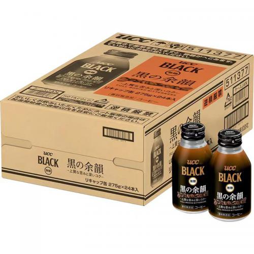 UCC 无糖黑咖啡饮料（铝罐装）275g*24罐/件