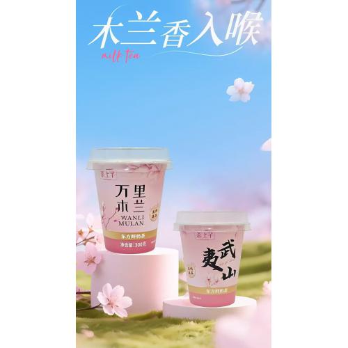 茶上芊万里木兰鲜奶茶300g*15杯/件
