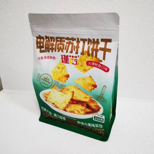 瑾诺电解质苏打饼干（火爆鱿鱼味）258g*18袋/件