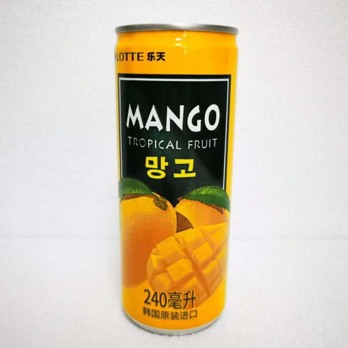 乐天芒果汁饮料240ml*30罐/件