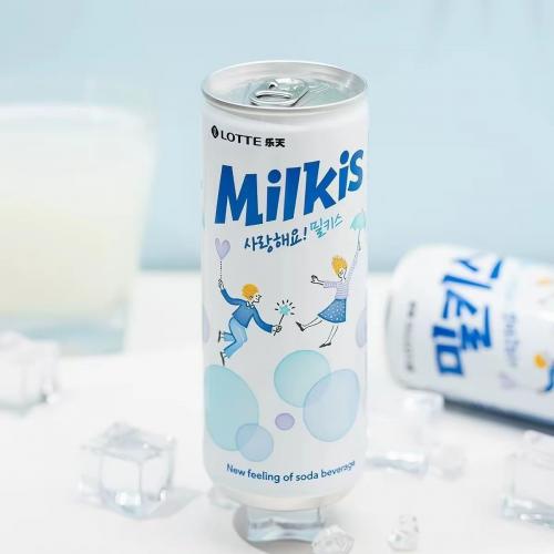 乐天妙之吻乳酸碳酸饮料250ml*30罐/件