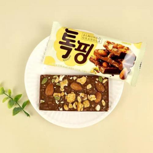 好丽友扁桃仁燕麦片代可可脂巧克力制品43g*10包/组