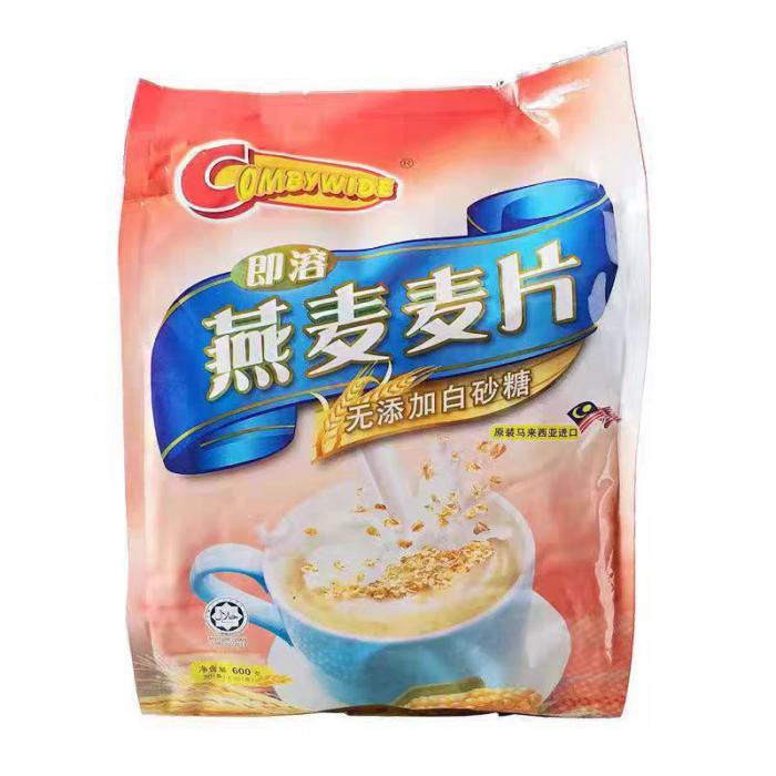 可比即溶燕麦麦片（不加糖）600g（30g*20包）*12袋/件