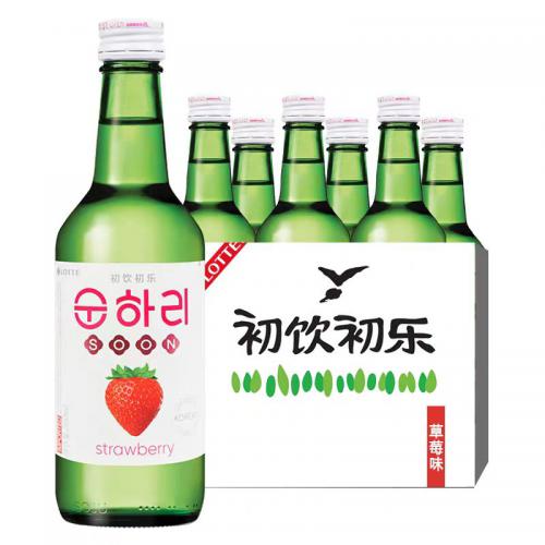 初饮初乐草莓味配制酒360ml*20瓶/件