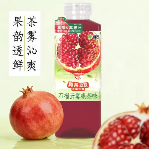 初饮石榴云雾绿茶饮品500ml*15瓶/件