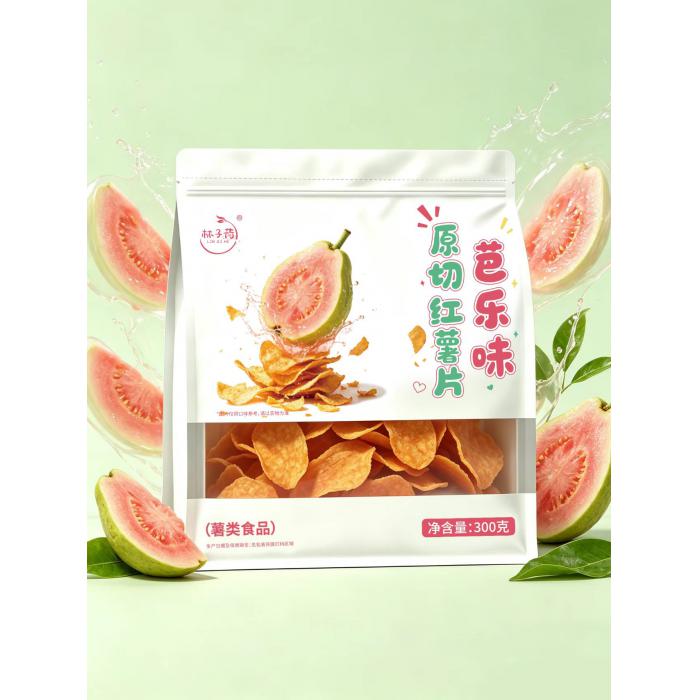 林子荷原切红薯片（芭乐味）300g*12袋/件